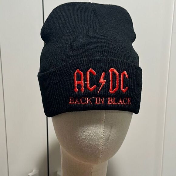 Brand New!! AC/DC Back in Black stocking cap - Picture 1 of 5